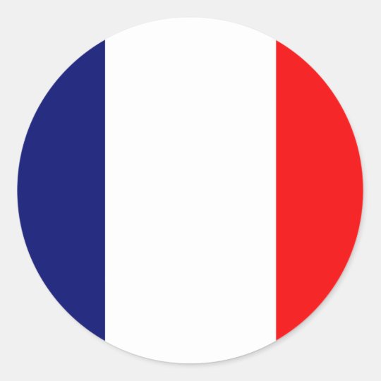 Sticker Rond Drapeau Francais Zazzle Fr