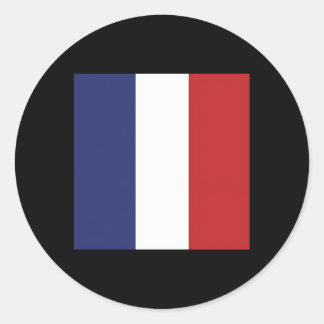 Sticker Rond Drapeau Français France
