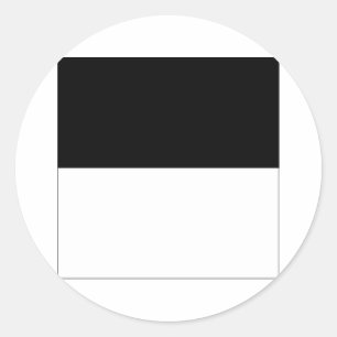 Sticker Rond Drapeau Fribourg