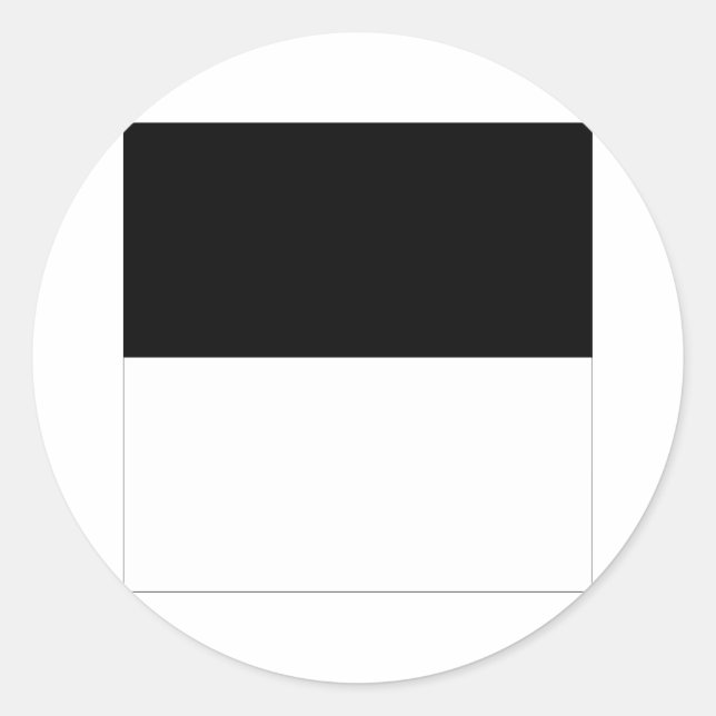 Sticker Rond Drapeau Fribourg (Devant)