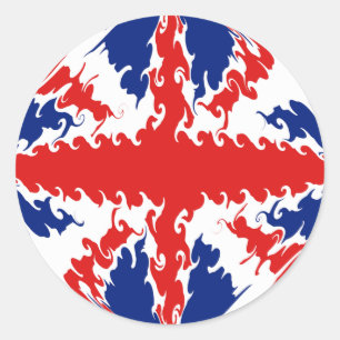 Sticker Rond Drapeau Gnarly BRITANNIQUE