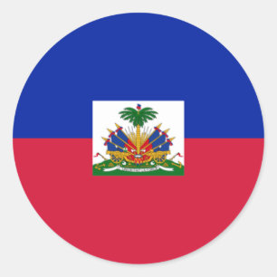 Sticker Rond Drapeau haïtien, Drapeau d'Haïti