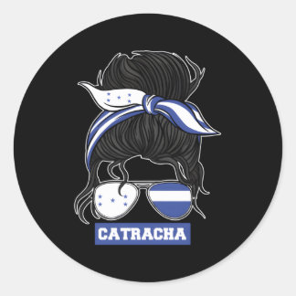 Sticker Rond Drapeau hondurien Catracha