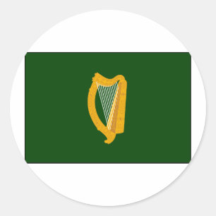 Sticker Rond Drapeau irlandais