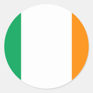 Sticker Rond drapeau irlandais