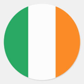 Sticker Rond Drapeau irlandais