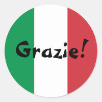 Drapeau italien Merci Grazie !