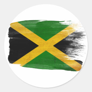 Sticker Rond Drapeau Jamaïque