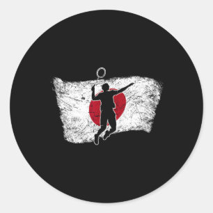 Sticker Rond Drapeau japonais Japon