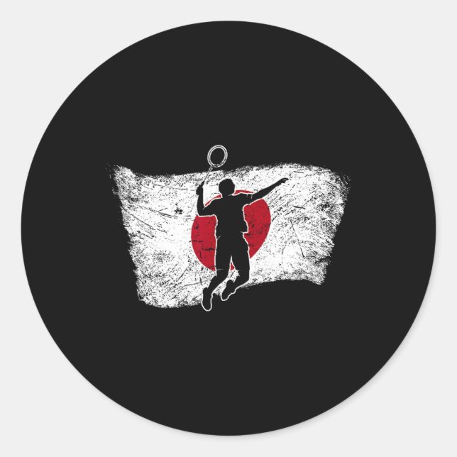 Sticker Rond Drapeau japonais Japon (Devant)