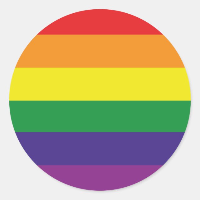 STICKER ROND DRAPEAU LGBTQ (Devant)