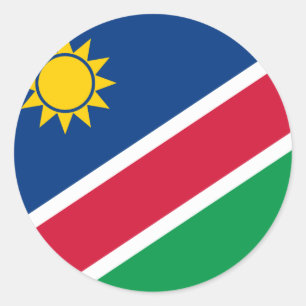 Sticker Rond Drapeau namibien