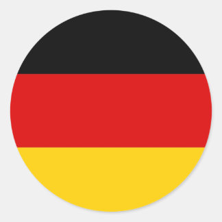 Sticker Rond drapeau national Allemagne