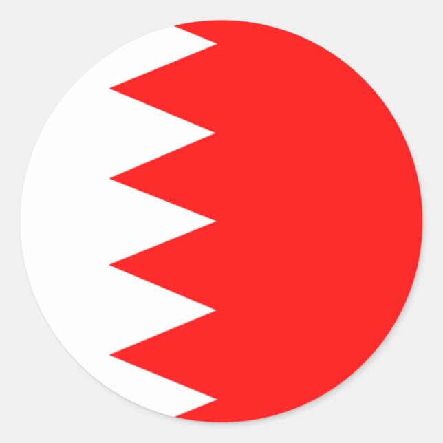 Sticker Rond Drapeau national de Bahreïn (Devant)