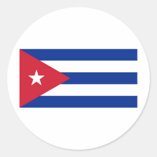 Sticker Rond Drapeau national de Cuba