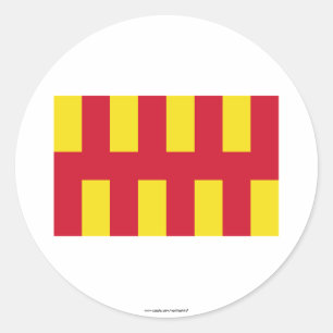 Sticker Rond Drapeau Northumberland