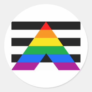 STICKER ROND DRAPEAU OFFICIEL D'ALLIÉ
