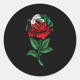 Sticker Rond Drapeau palestinien