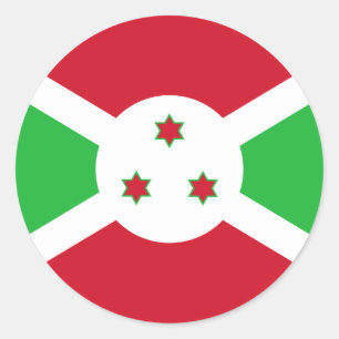 Sticker Rond Drapeau patriotique du Burundi