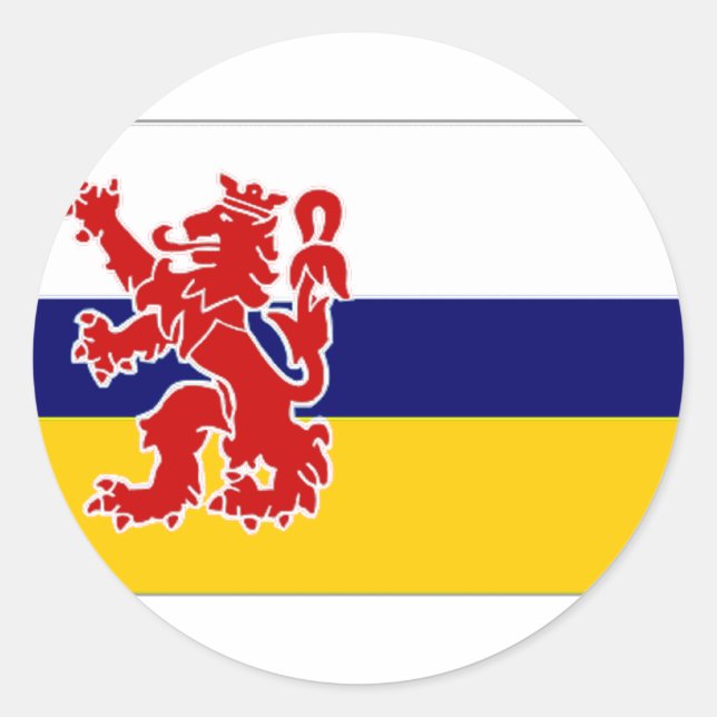 Sticker Rond Drapeau Pays-Bas Limburg (Devant)