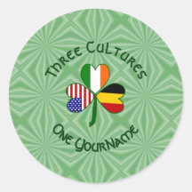 Drapeau personnalisé du trèfle américain irlandais