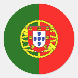 Sticker Rond Drapeau Portugal