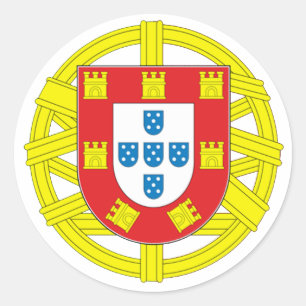 Sticker Rond Drapeau Portugal