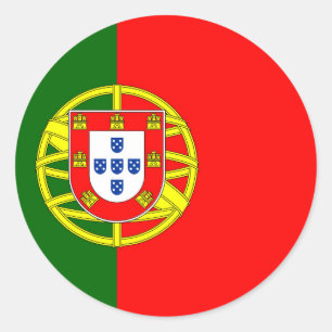 Sticker Rond Drapeau Portugal