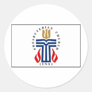 Sticker Rond Drapeau presbytérien