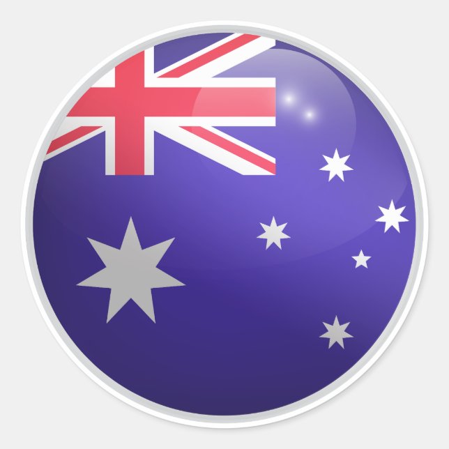 Sticker Rond Drapeau rond Australie (Devant)