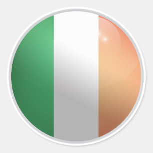 Sticker Rond Drapeau rond Irlande