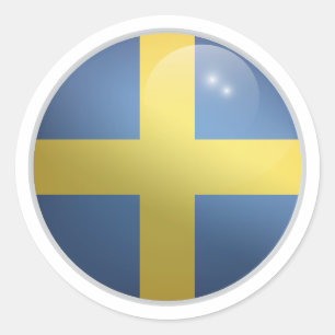 Sticker Rond Drapeau rond Suède