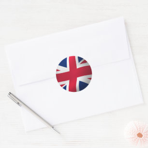 STICKER ROND DRAPEAU ROYAL ANGLETERRE