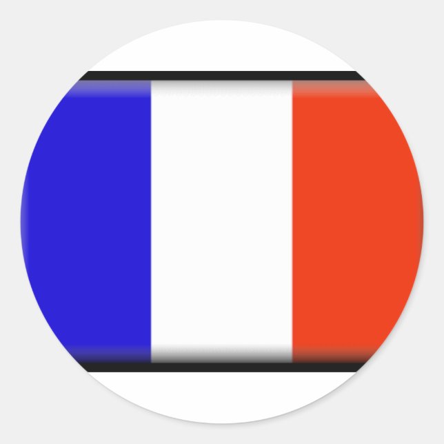Sticker Rond Drapeau Saint-Barts (Devant)