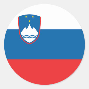 Sticker Rond Drapeau Slovénie