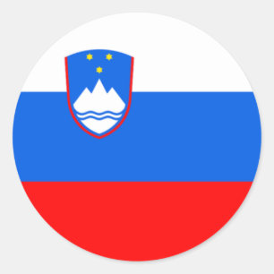 Sticker Rond Drapeau Slovénie