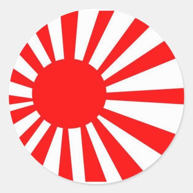 Sticker Rond Drapeau solaire japonais (Devant)