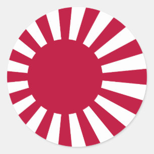 Sticker Rond Drapeau Sun levant