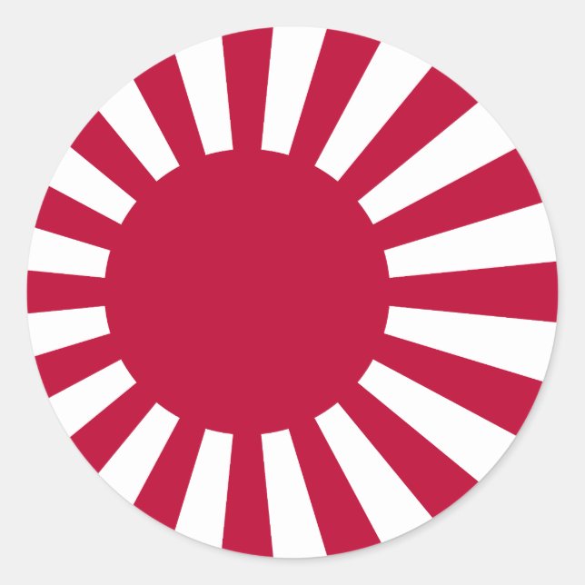 Sticker Rond Drapeau Sun levant (Devant)
