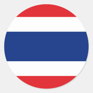 Sticker Rond drapeau thaïlandais