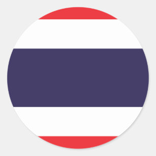 Sticker Rond Drapeau Thaïlande