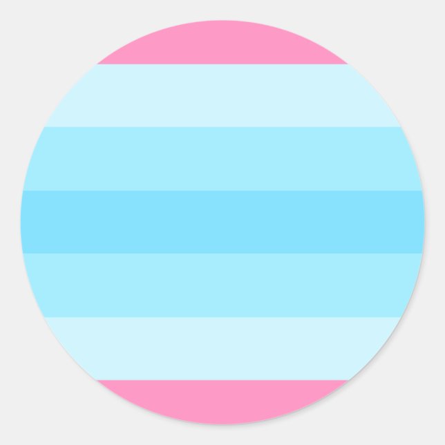 Sticker Rond drapeau transmasculin (Devant)