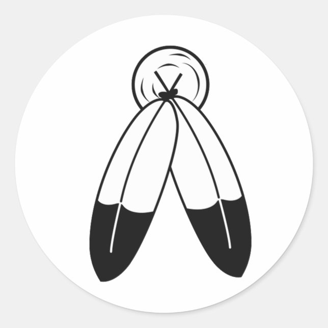 Sticker Rond Drapeau Two-Spirit (Devant)