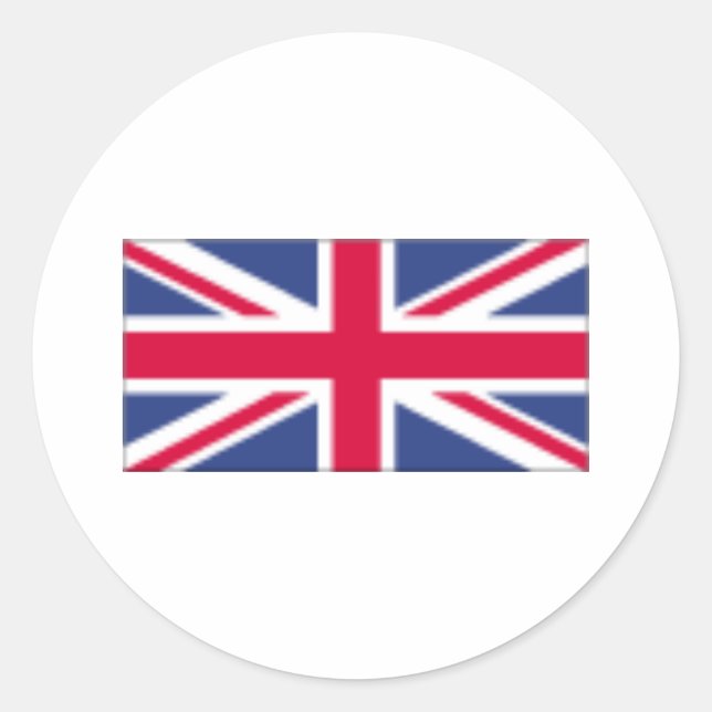 Sticker Rond Drapeau Uk (Devant)