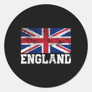 Sticker Rond Drapeau Union Jack Angleterre Royaume-Uni Racines
