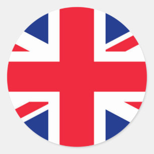 Sticker Rond Drapeau Union Jack du Royaume-Uni