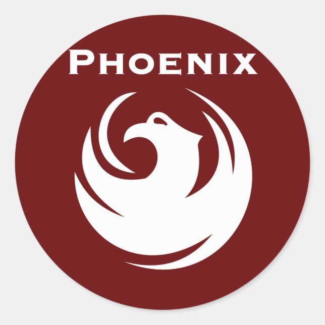 Sticker Rond Drapeau urbain de Phoenix (Devant)