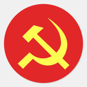 Sticker Rond Drapeau URSS - Customisé