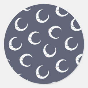 Sticker Rond Dream big little onDream big lie baby shower party