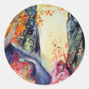 Sticker Rond DREAM D'OR / Méditation Yoga Jardin Zen